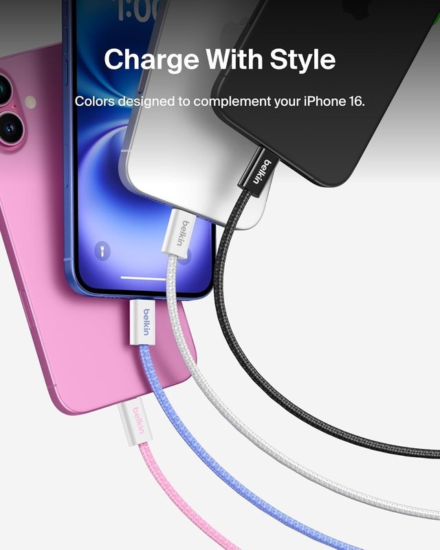 Belkin USB C to USB C 60 W Braided & Soft/ Flexible Fast Charging Cable gallery