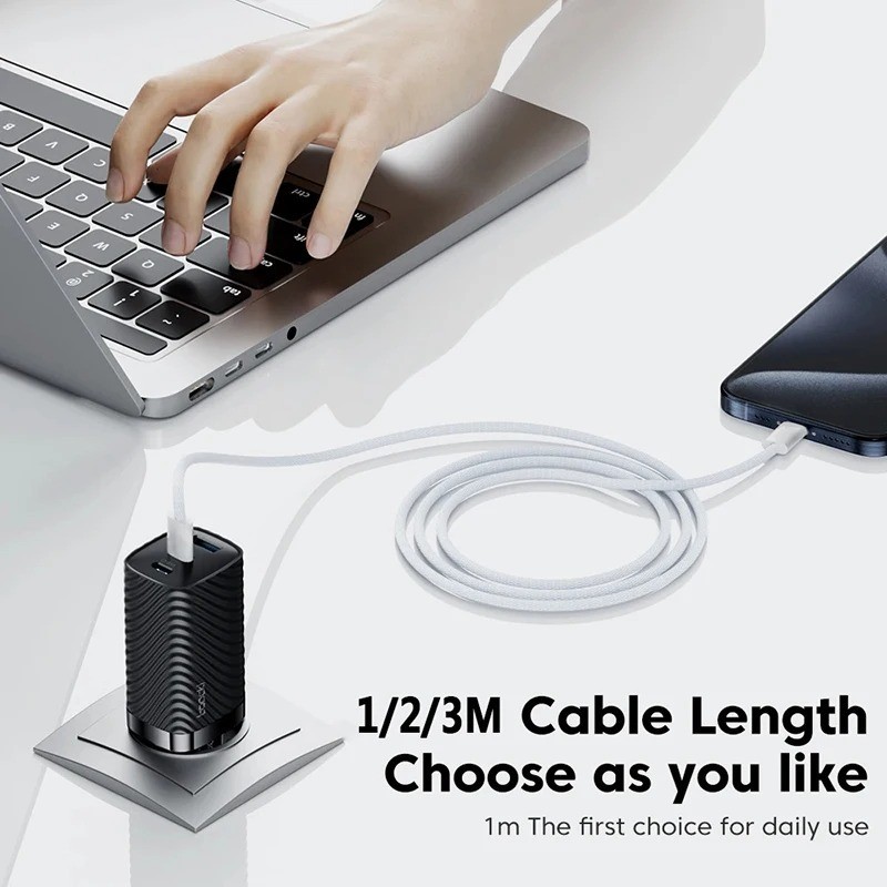 60W USB C to USB C Fast Charging Cable Braided PD Cord for iPhone 15 16 17 gallery