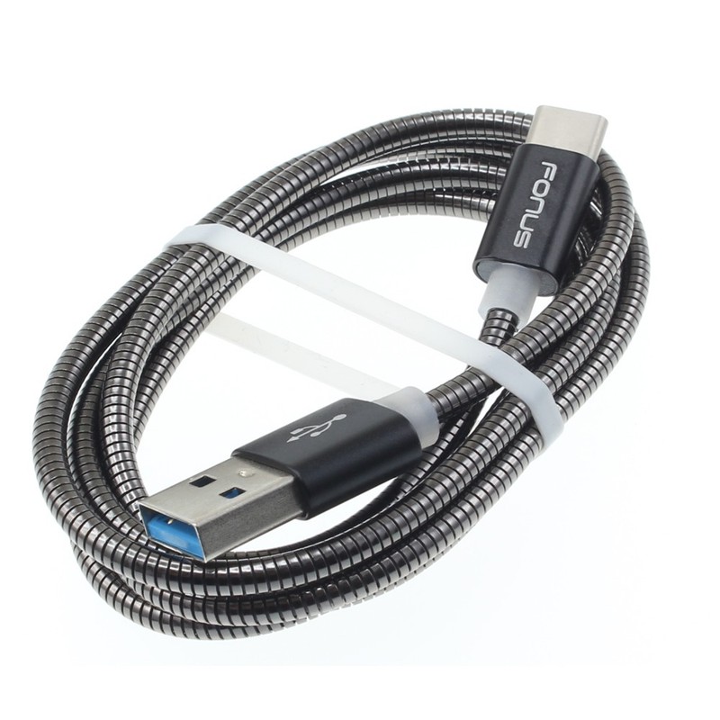 For Samsung Galaxy S25/S26/Edge/Fe/Plus/Ultra – Metal USB Cable 3ft Type-C