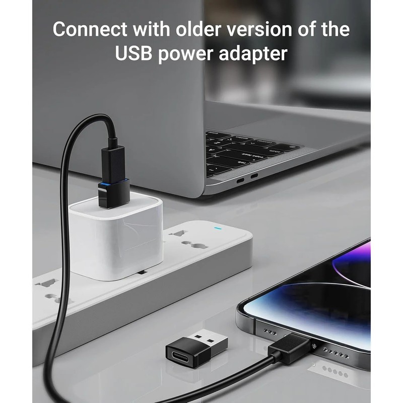 4 PACK USB to USB C Adapter Type-C Female to A Male OTG Converter Car Charger gallery