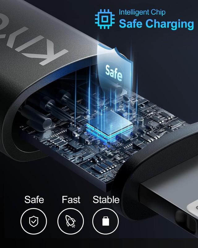 USB to USB C Cable [2Pack 3FT] Coiled USB C Cable Fast Charging 60W, USB A to... gallery
