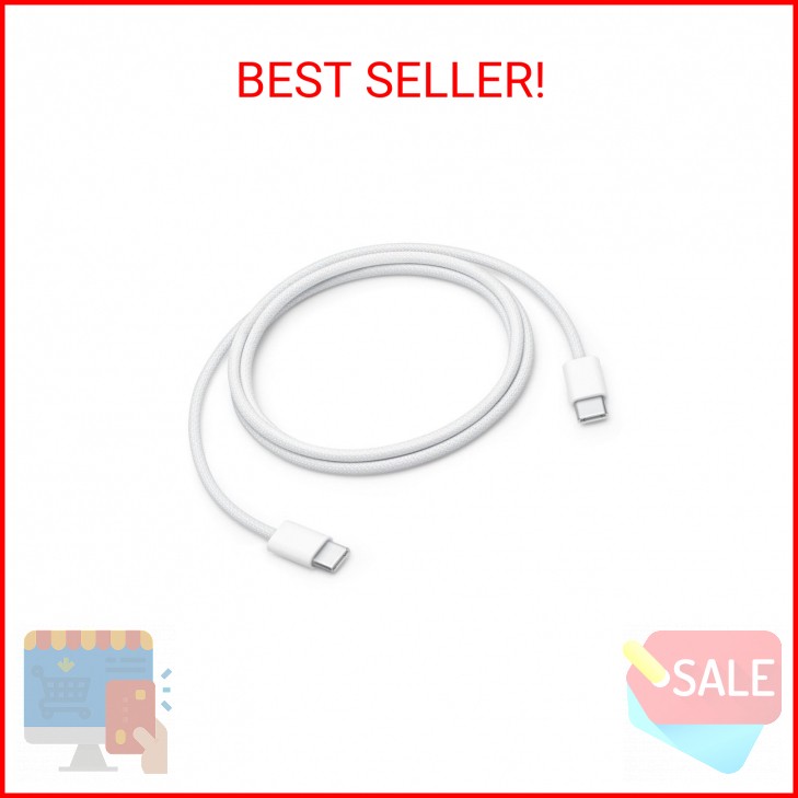 Apple 60W USB-C to USB-C Woven Charge Cable (1 m): Fast and Convenient Charging
