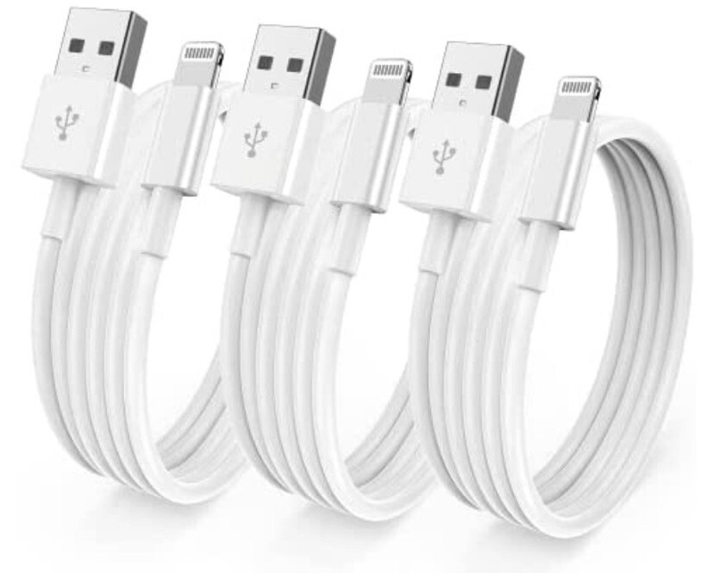 3 Pack [ Apple MFi Certified ] iPhone Charger 3ft, Lightning to USB Cable 3 Feet