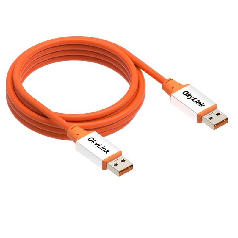 10FT 3M USB 3.2 Gen 2 A-A Male To Male Cable 10Gbps High Speed Orange gallery