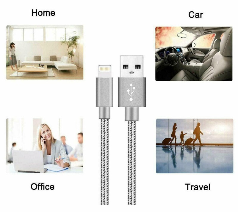 3 Pack Fast Charger Cable Heavy Duty Charging Cord For iPhone 13 12 11 X XR 8 7 gallery