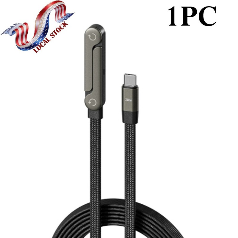 240W Fast Charging Foldable Bracket Data Cable with Built-in Holder Hot Sale