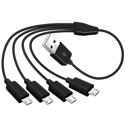4-In-1 USB to Micro USB Splitter Cable Sync Charging Cable Adapter Cord