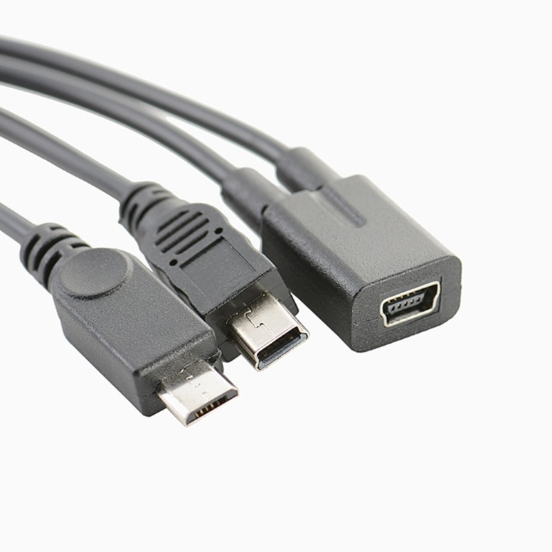 Flexible Mini 5Pin Y Splitter Cable Mini USB Splitter Extender Charging Cable gallery