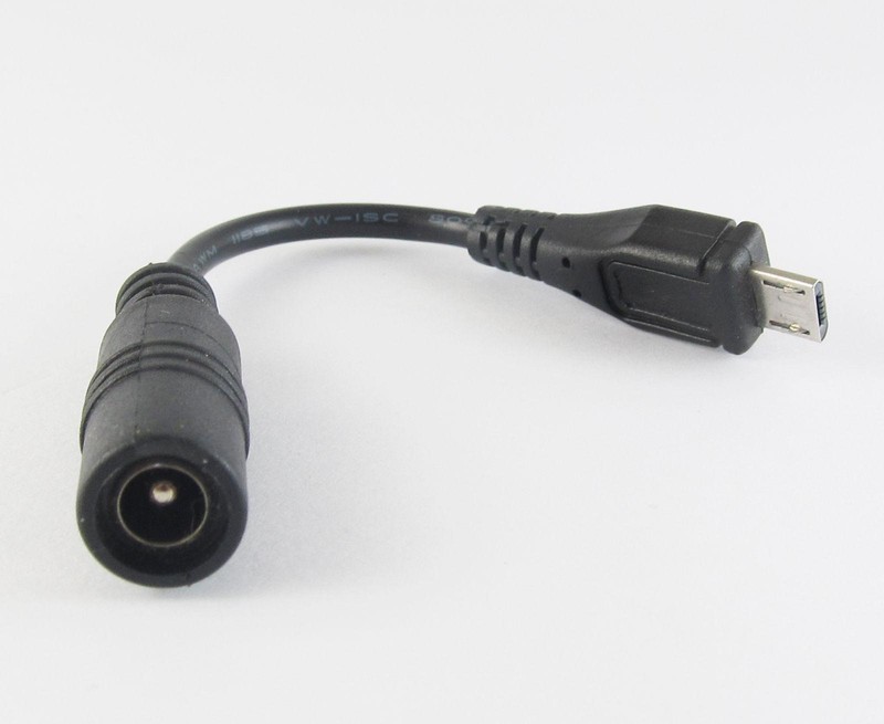 1pcs NEW 5.5×2.1mm DC Female power Supply Adapter to Micro USB Plug Cable 12cm