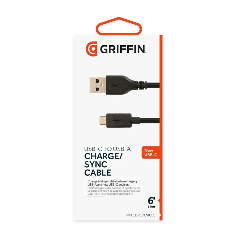 Griffin USB-C to USB-A Charge & Sync Cable – 6 feet – *NEW*