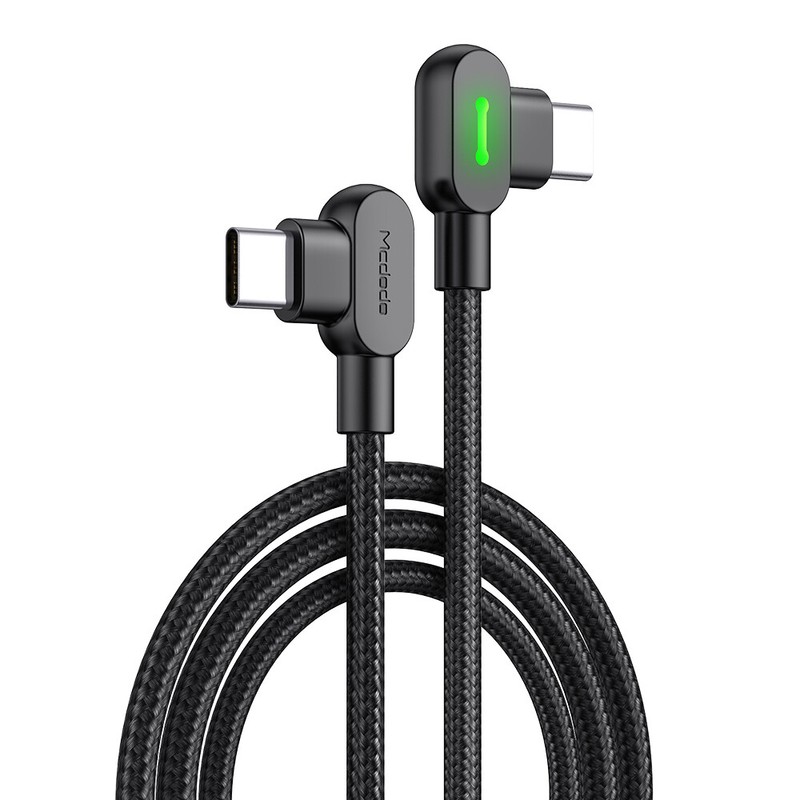 MCDODO 90° Degree Angle USB-C To Type C Cable PD 60W Fast Charging Cord Charger