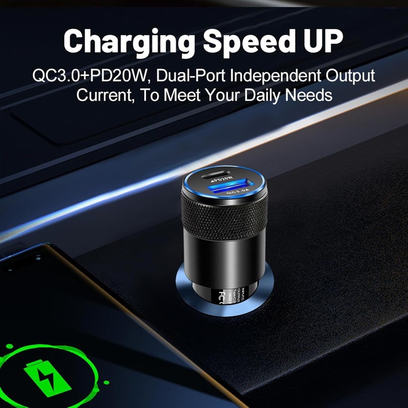 3X PD USB Type-C 38W Fast Car Charger Adapter Plug Lot For iPhone17 16 Android gallery