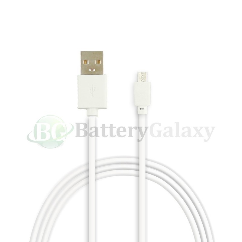 6ft White USB 2.0 Type A Male to Micro-B 5-Pin Cable gallery