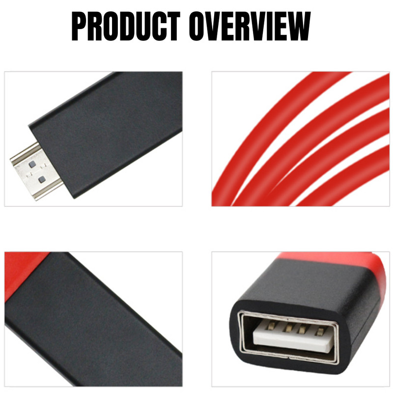 1080P HDMI Mirroring Cable Phone to TV HDTV Adapter Cord for i Phone Android LG gallery
