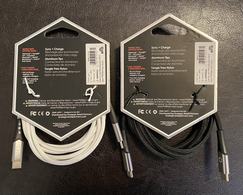 Sets 2 Titanium 6ft heavy duty USB C to C connectors Cable MFI Certified gallery