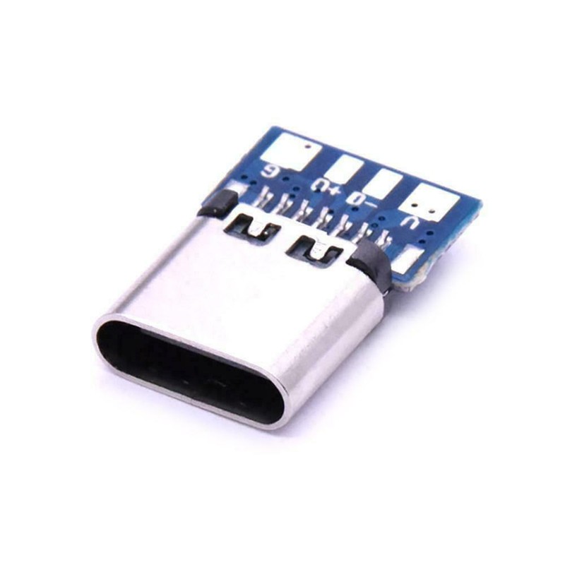 5/10Pairs USB 3.1 Type C Male+Female DIY Solder Plug PCB Connector Socket Repair gallery