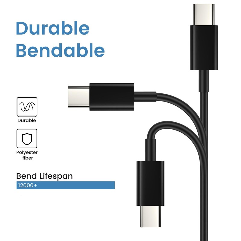 USB C to USB C Cable 10-Pack Bulk, 3ft Type C Charging and Data Cord Multipac... gallery