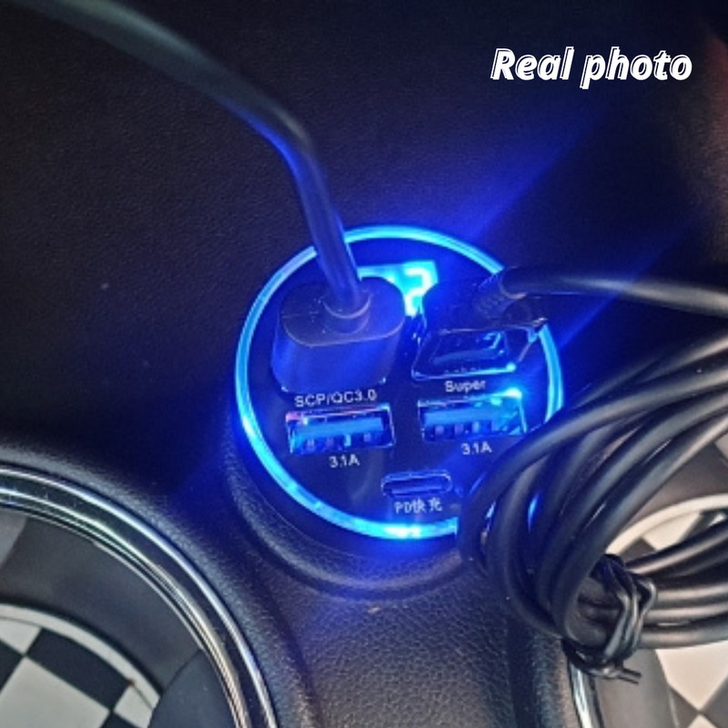 4 USB Port Super Fast Car Charger Adapter for i Phone Samsung Android Phone LOT gallery