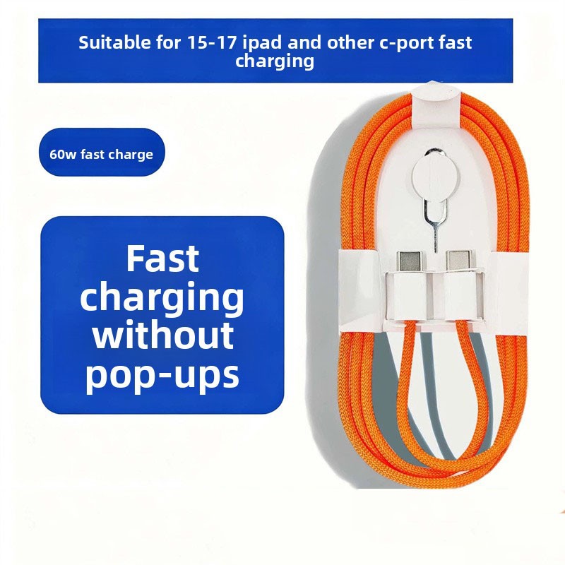 OEM iPhone 15, 16, & 17 Pro Max Fast Charging USB Type-C Cable Original Woven