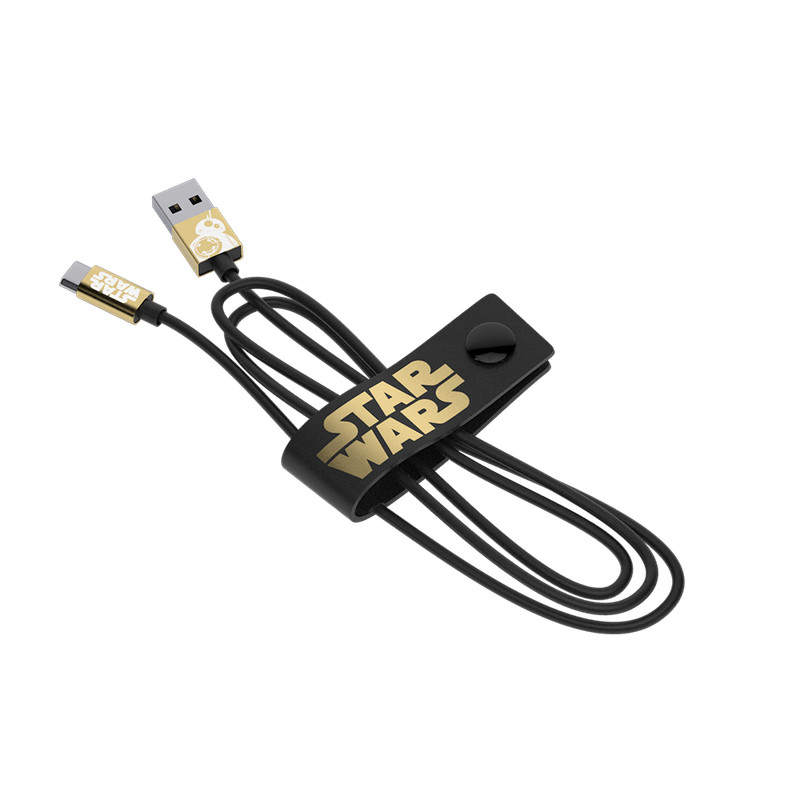 Star Wars TLJ BB-8 Gold Micro USB Cable 120cm – Limited Edition