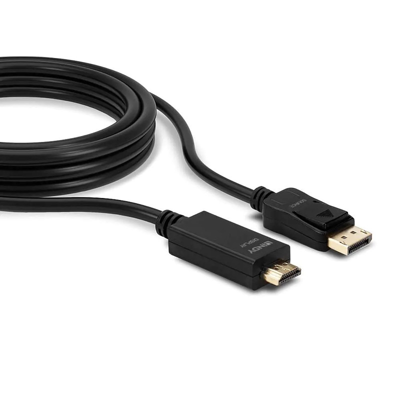 Lindy DP-HDMI 10.2G Cable 3m - Black gallery