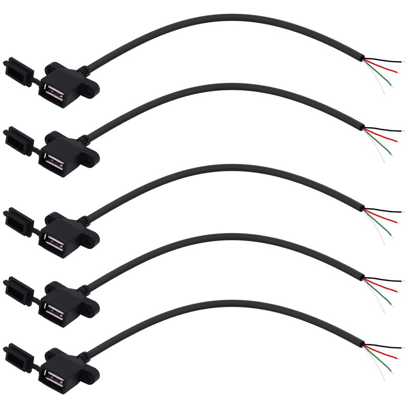 USB Female 4Pin Pigtail Cable USB 2.0 Bare Wire Open End Power Data Cable Cor…