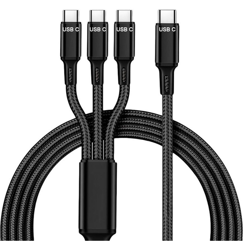 6ft USB Multi Charging Cable – USB Splitter 1 in 3 Out Fast Charging Cord, 3 …