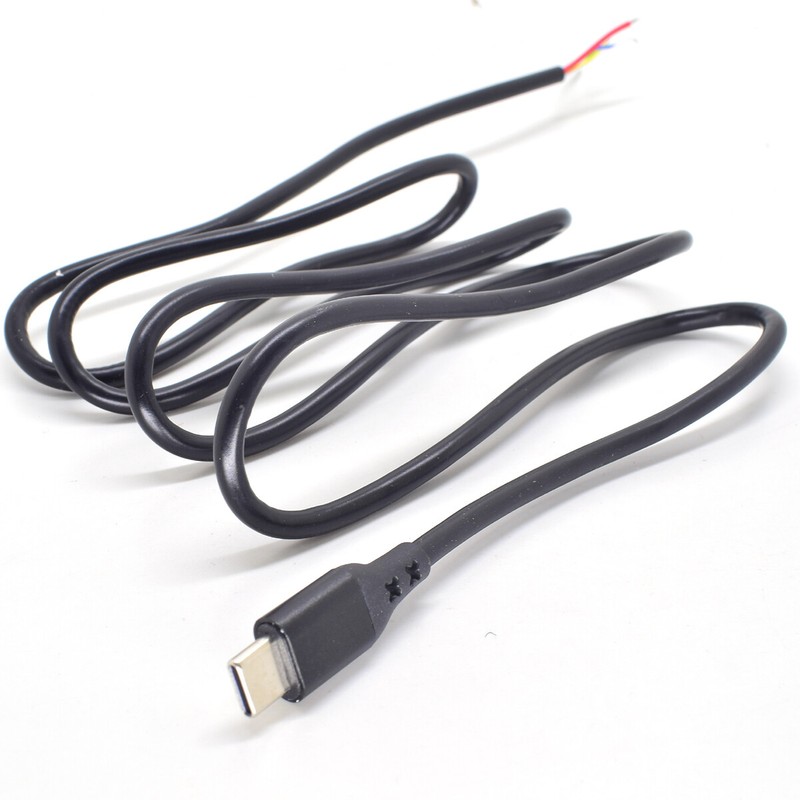 1pc 4ft USB C Type-C Male Plug Cable 3A 22AWG 6core Power Data Pigtail Cable gallery