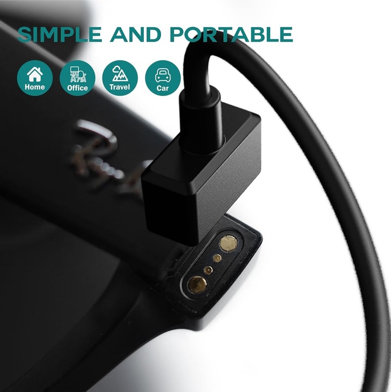 Charger Cable Compatible with Ray-Ban Stories Smart Glasses - 1M gallery