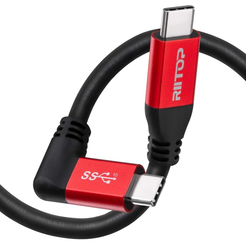 USB C to C Cable 100W [10ft], USB 3.1 C (Gen 2) Cable [Angled] with E-Marker,...