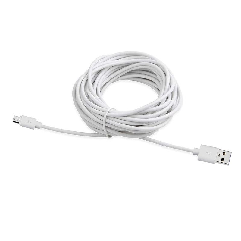 4-Pack 25Ft Security Camera Micro USB Extension Cable Compatible for Wyze Cam, B gallery