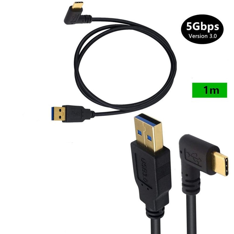 USB C Male to USB3.0 Male Cable 1M/3.3FT, 90 Degree Right/Left Angled Type c ... gallery