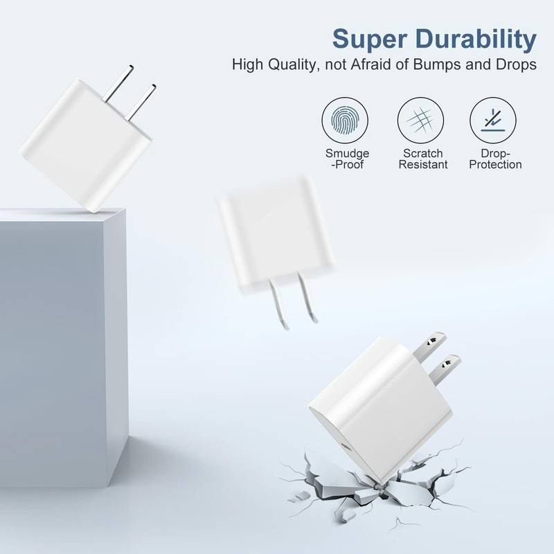 20W USB C Fast Charger Cube Power Adapter Block Lot For iPhone iPad Samsung LG gallery