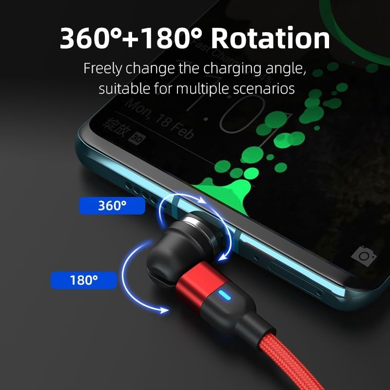 Magnetic USB Cable Set, Braided 1.6ft Length, Ideal for Indoor and Outdoor Use gallery
