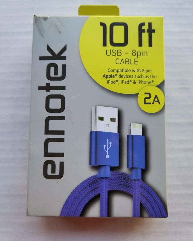 Ennotek 10 Feet USB - 8 Pin Cable - Compatible with 8 Pin Apple Devices iPhone gallery