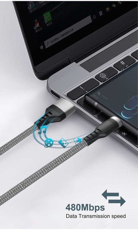 25 Foot SUPER HEAVY DUTY Nylon Braided 6A USB TYPE C/Micro USB Fast Charger gallery