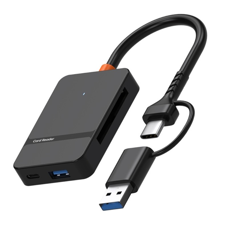 8 in 1 Multiple Card Reader OTG Function for Laptops Devices USB A C Port gallery