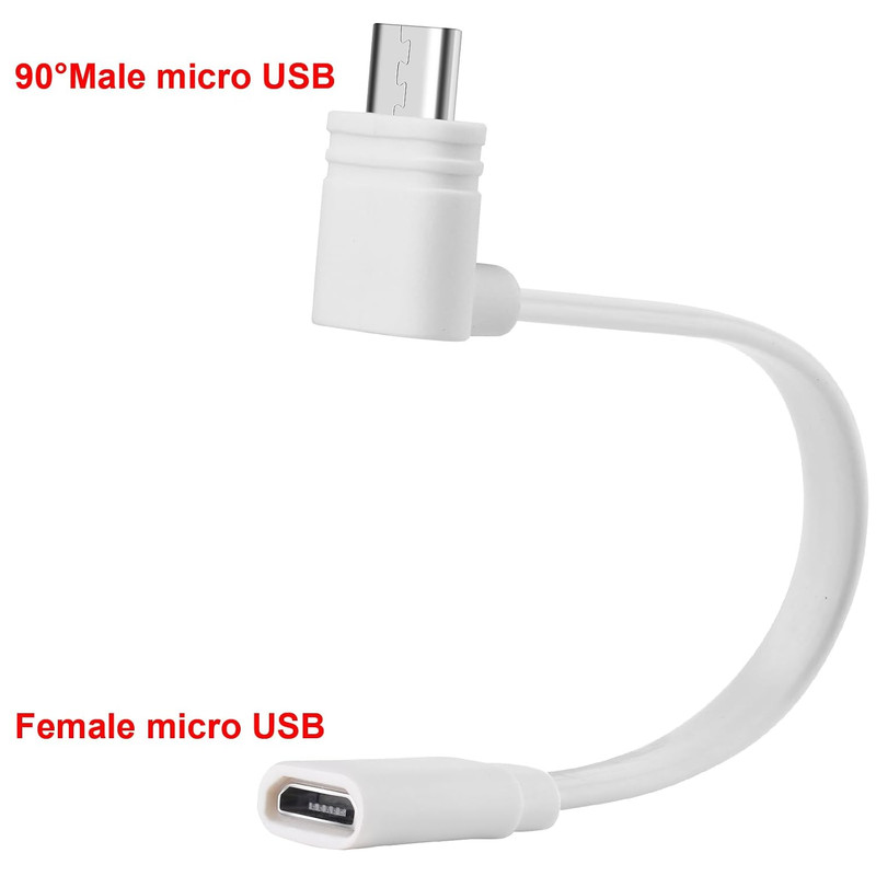 Uogw 3 Pack 90° Micro-Usb Extension Cable Compatible with Wyze Cam Pan V3 and Wy gallery