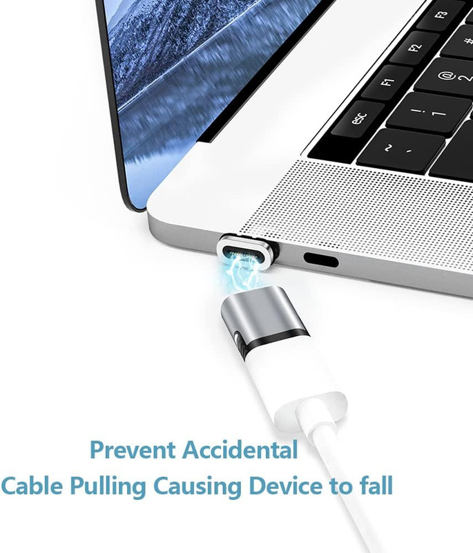 Magnetic USB C Adapter 2 Pack 24 Pin Mini Magnetic USB C Adapter Connector Strai gallery