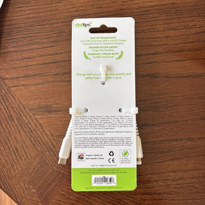 Hot Tips Usb-C To Lightning Cable - 4 Ft. NEW gallery