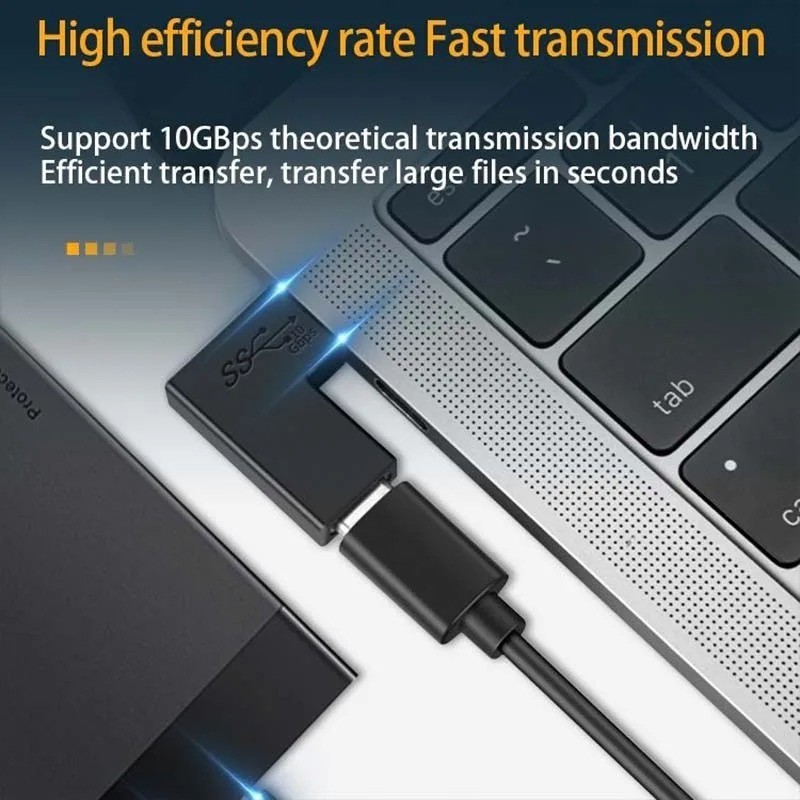 NNBILI Right Angle 90 Degree USB 3.1 Type C Adapter Female To Male gallery