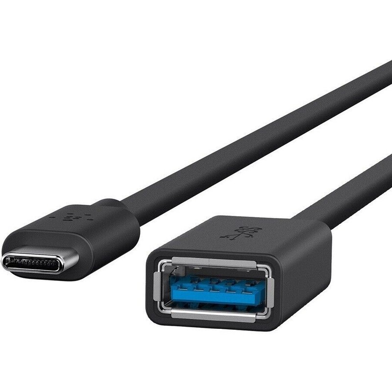 Belkin F2CU036btBLK 5 Inch USB-C to USB-A Data Slim Cable Portable Black gallery
