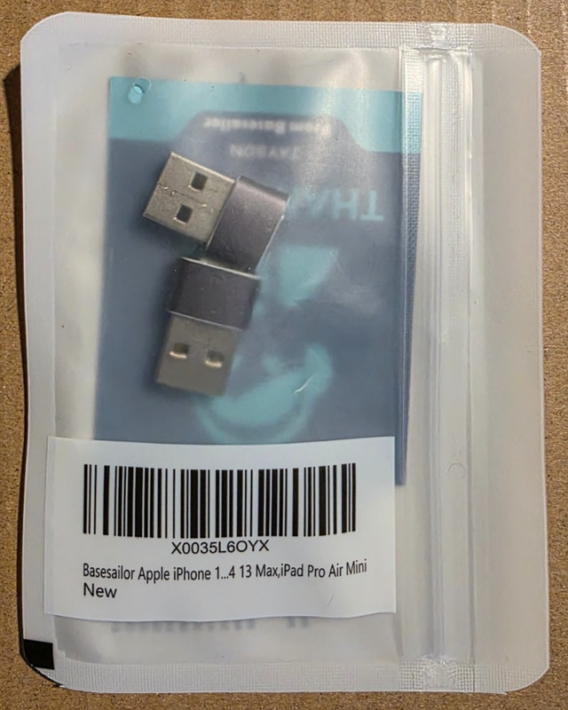 Basesailor USB to USB C Adapter for iPhone 16 Charger 2Pack