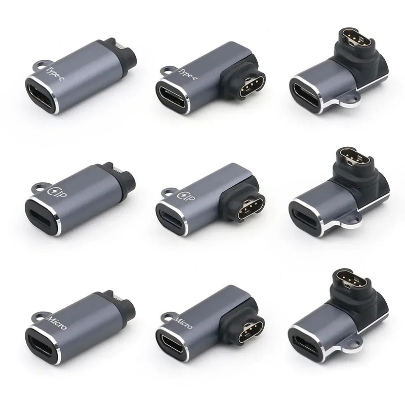 USB Type C Micro 8-Pin Watch Charger Adapter for Garmin Fenix 7 6 5 Instinct gallery