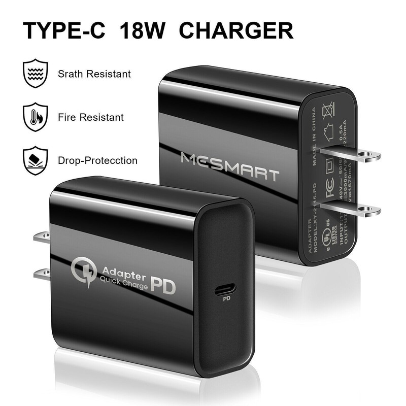 20W USB-C Power Adapter PD Fast Wall Plug Type-C For iPhone 17 16 15 14 Pro Max gallery