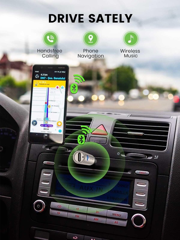 Aux Bluetooth 5.4 Adapter, Wireless Audio Receiver for Car Home Stereo Speake... gallery