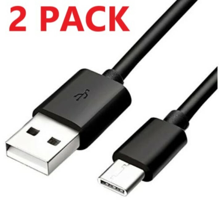2x 6FT Type-C Fast Charging Cable Cord For Nintendo Switch Android phones Black