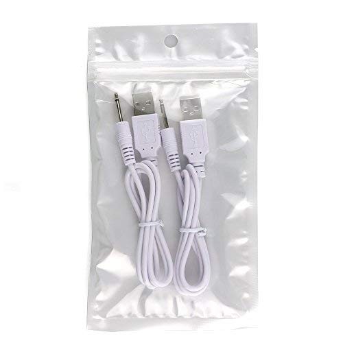Massager Charger Fast Charging USB Cable 2.5mm DC Charger Cord Adapter 2 Pack gallery
