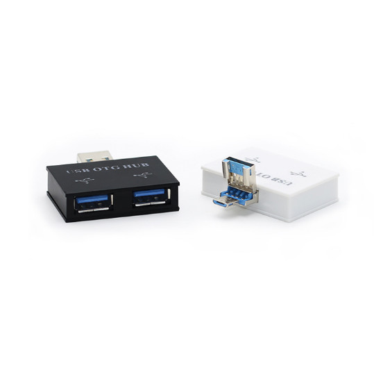 5PCS USB2.0 Splitter 1 Male To 2 Port Female USB Current Expander OTG Adapter gallery