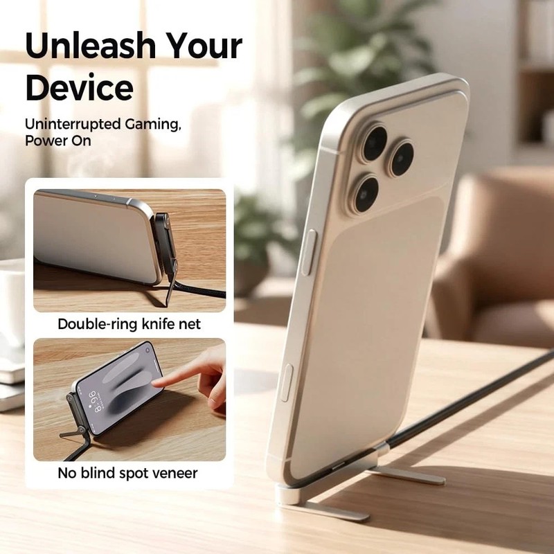 2in1 Invisible Holder Charger Cable–240W Fast Charging Cord with Phone Stand Lot